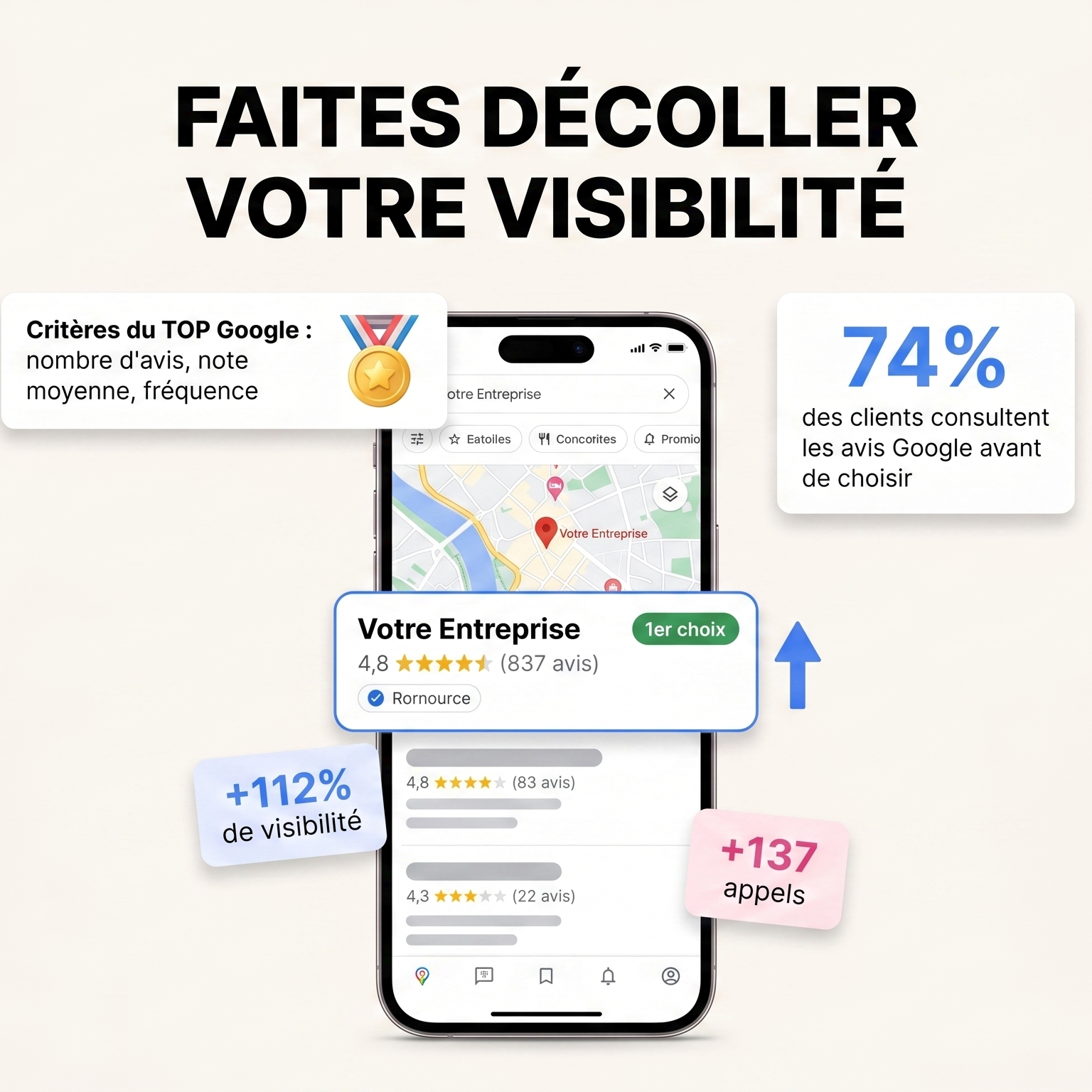 Plaque Avis Google — NFC — vue 3