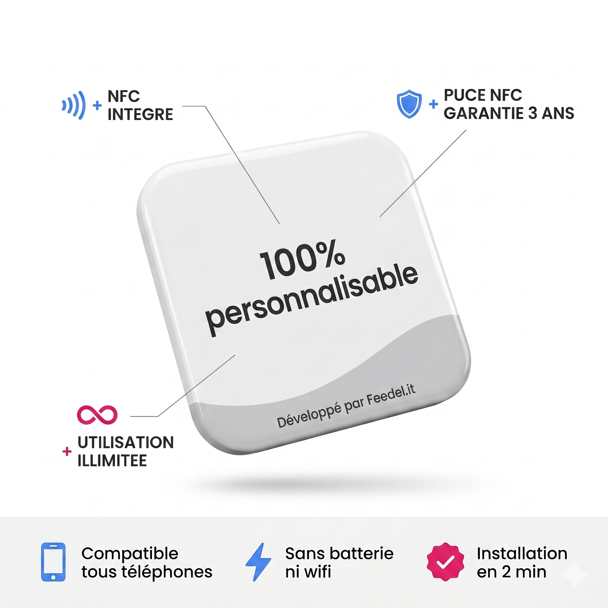 Plaque Personnalisée — vue 3